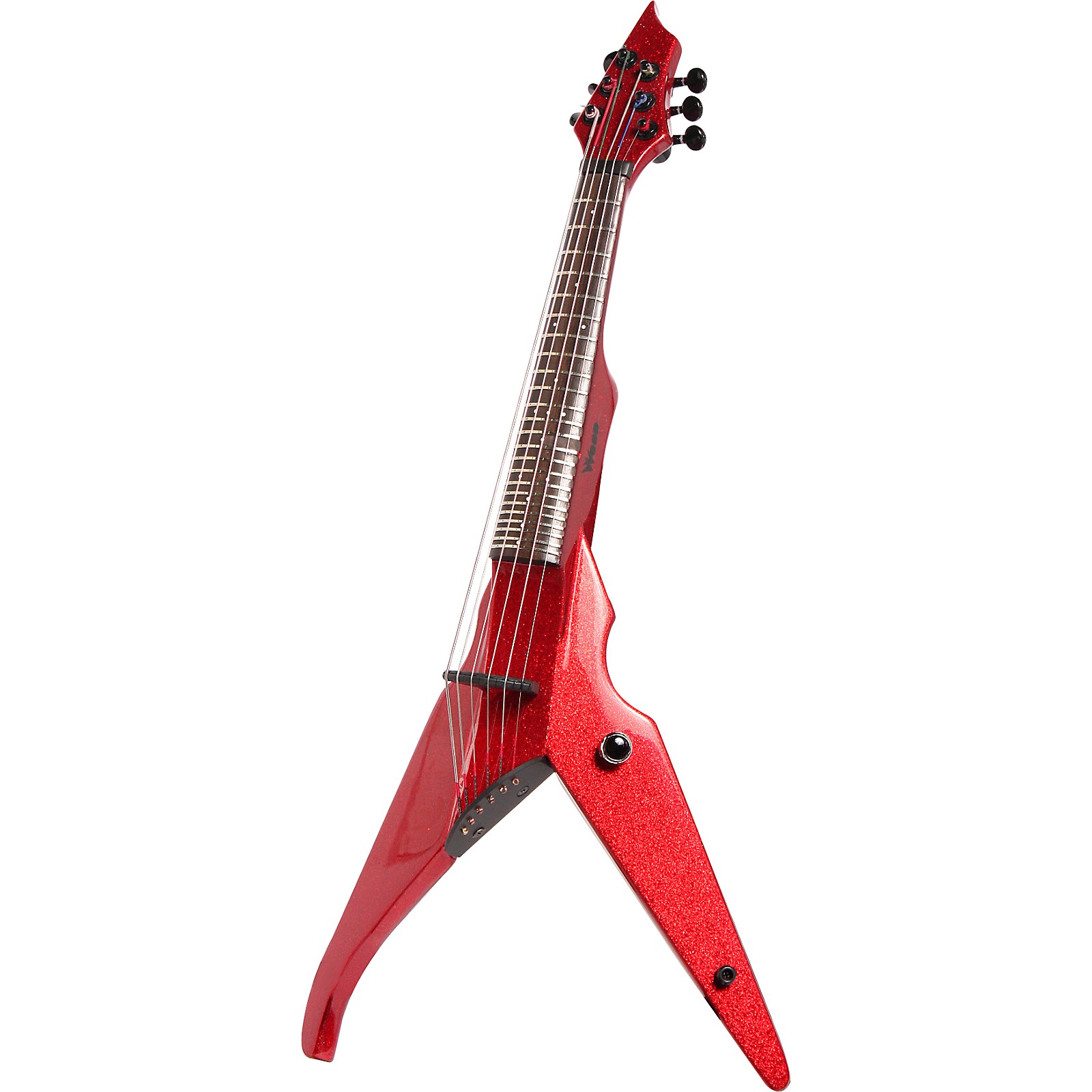Wood Violins 6String Fretted Viper Electric Violin Red Pearlized