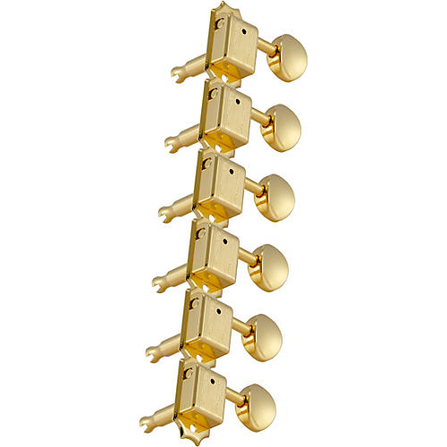 Grover 6-in-line Vintage Deluxe 133 Series Tuning Machines Gold