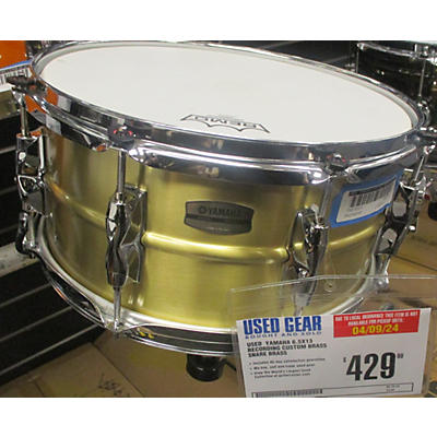Yamaha 6.5X13 Recording Custom Brass Snare Drum