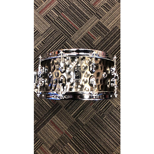 Mapex 6.5X14 Black Panther Persuader Snare Drum Hammered Brass Antique Nickel Plated 15