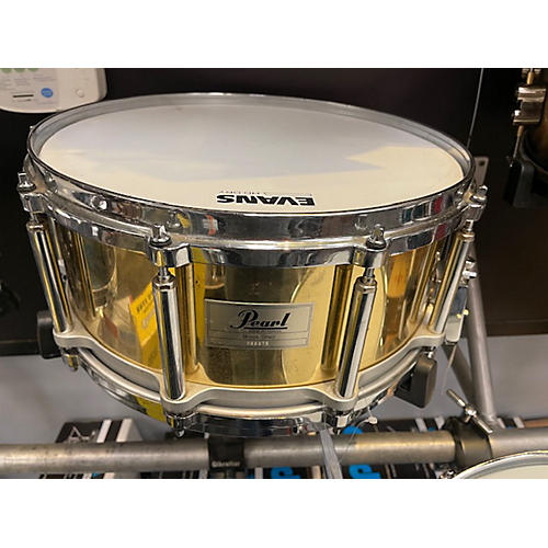 Pearl 6.5X14 Brass Snare Drum brass 15