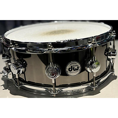 DW 6.5X14 Collector's Series Snare Drum Black Nickel Over Brass With Chrome Hardware Drum