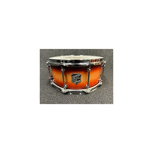 SJC Drums 6.5X14 Custom Snare Drum Salmon Burst 15