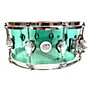 Used DW 6.5X14 Design Series Acrylic Snare Drum Turquoise 15