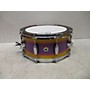 Used Barton Drums 6.5X14 EUROPEAN BEECH SNARE Drum PURPLE/YELLOW DUCO 15