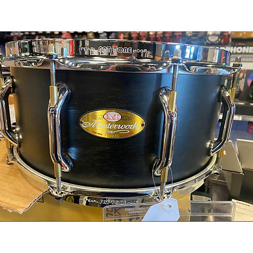 Pearl 6.5X14 Masterworks Custom Snare Drum Black 15