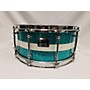 Used Shine Custom Drums & Percussion 6.5X14 Selectcutom Series Drum baby blue sparkle 15