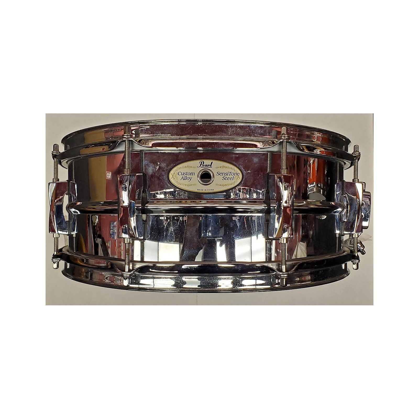 Used Pearl 6.5X14 Sensitone Snare Drum steel 15 Musician's Friend