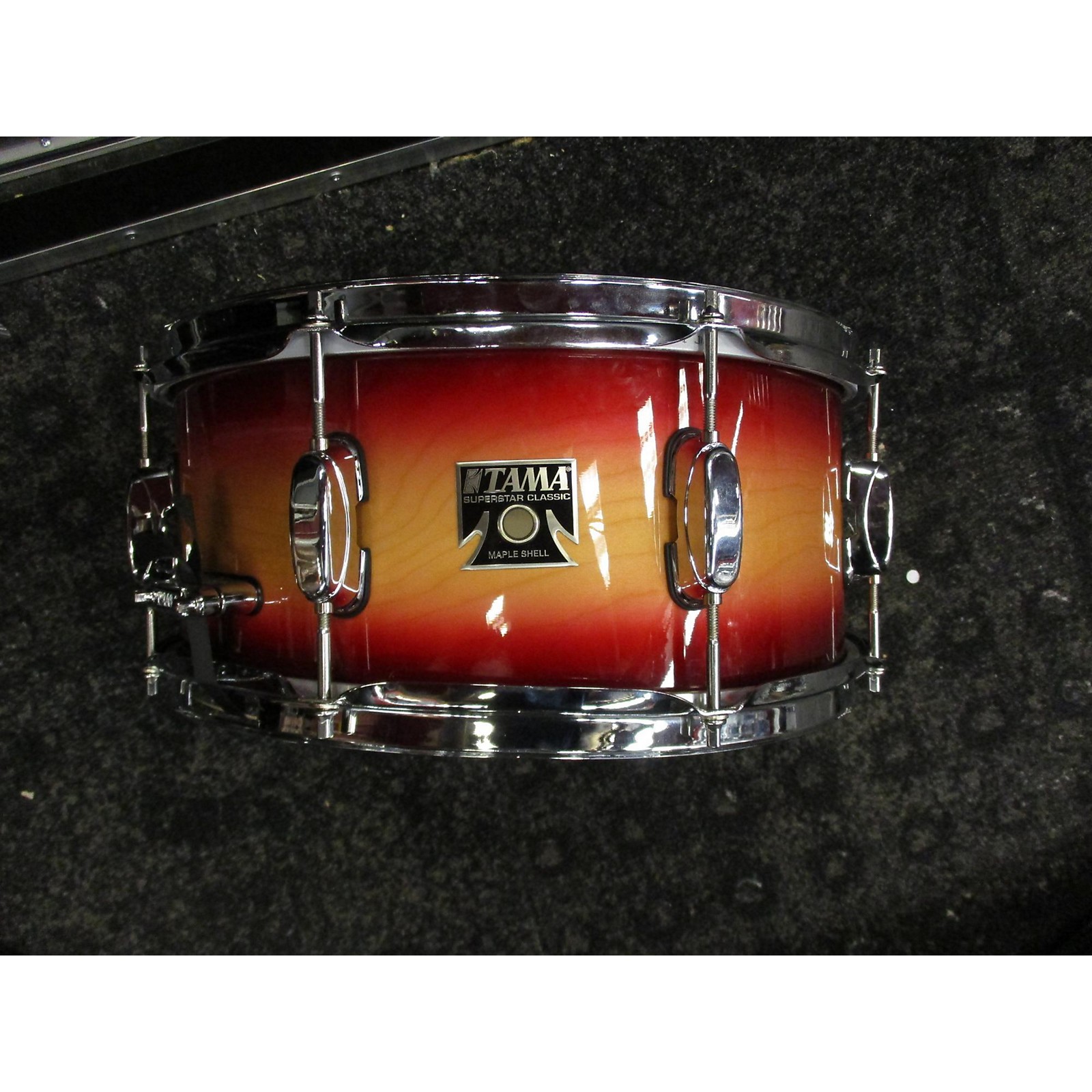 Used TAMA 6.5X14 Superstar Snare Drum Dark Cherry Burst 15 Musician's