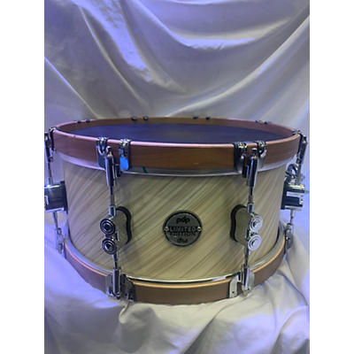 PDP by DW 6.5X14 Twisted Ivory With Walnut Hoops Ltd Edition Snare Drum
