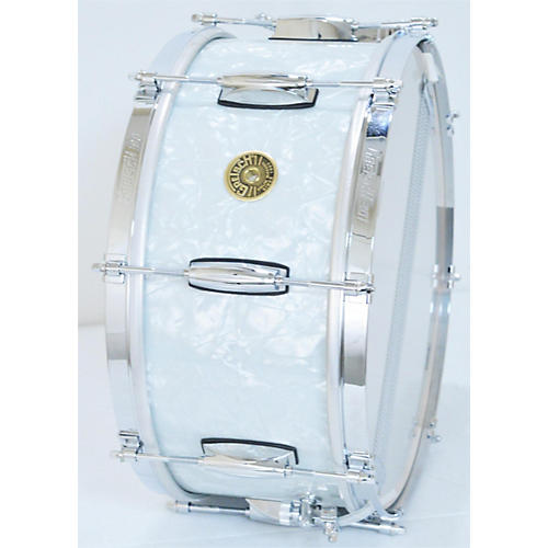 Gretsch Drums 6.5X14 USA CUSTOM SNARE Drum WHITE PEARL 15