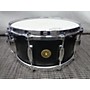 Used Gretsch Drums 6.5X14 USA Custom Snare Drum Satin Ebony 15