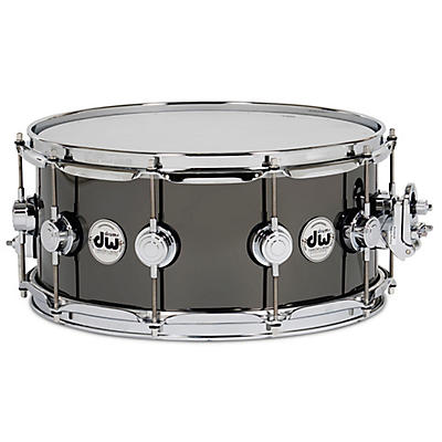 DW 6.5x14in Collector's Series Snare Drum Black Nickel Over Brass with Chrome Hardware