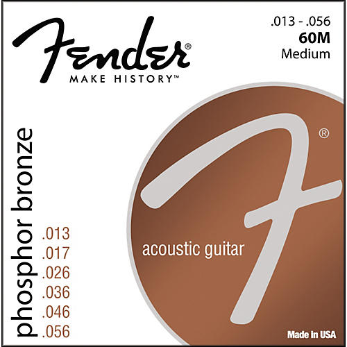60M Phosphor Bronze Acoustic Strings - Medium