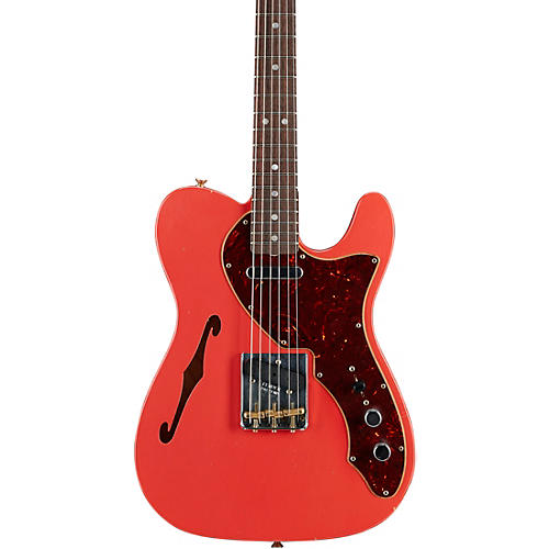 Fender Custom Shop 60s Telecaster Thinline Journeyman Relic Limited Edition Electric Guitar Aged Fiesta Red