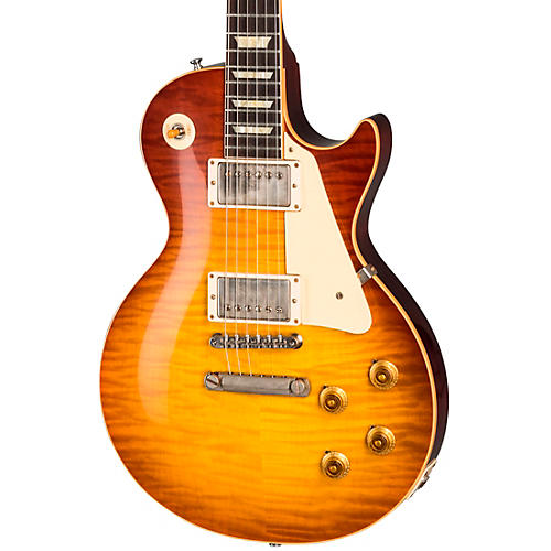 Gibson Custom 60th Anniversary 1959 Les Paul Standard Electric Guitar Orange Sunset Fade