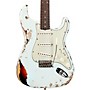 Fender Custom Shop '61 Stratocaster Heavy Relic Electric Guitar Super Faded Aged Sonic Blue over 3-Color Sunburst