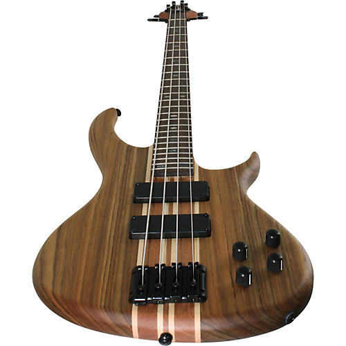 Aria SB-404 Ovangkol 4-String Electric Bass Guitar Natural