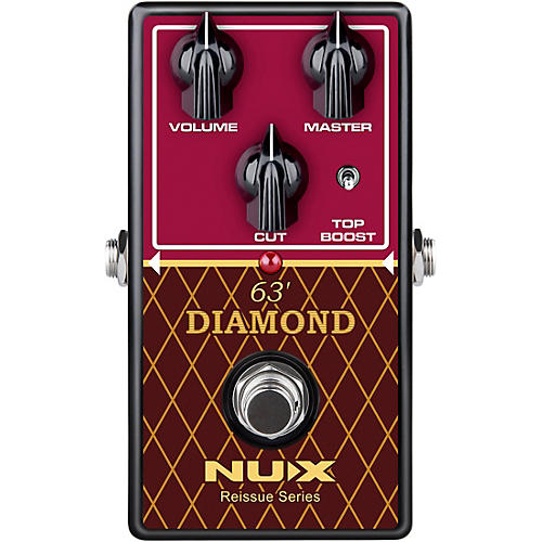 NUX 63 Diamond VOX AC Preamp Reissue Series Pedal Black