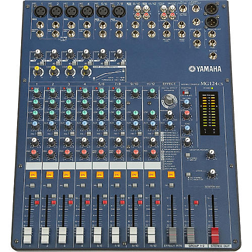 Yamaha MG124CX 12-Input Stereo Mixer with Compression and Effects