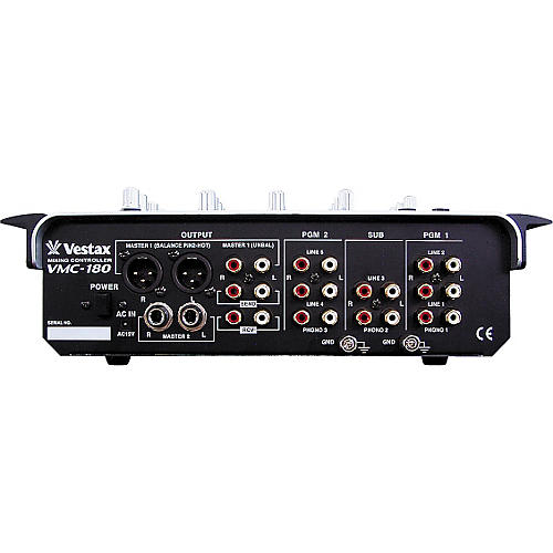 vestax ミキサー　vmc-180　5000円 Vestax VMC-180 3-Channel House / Techno Mixer | Musician's Friend