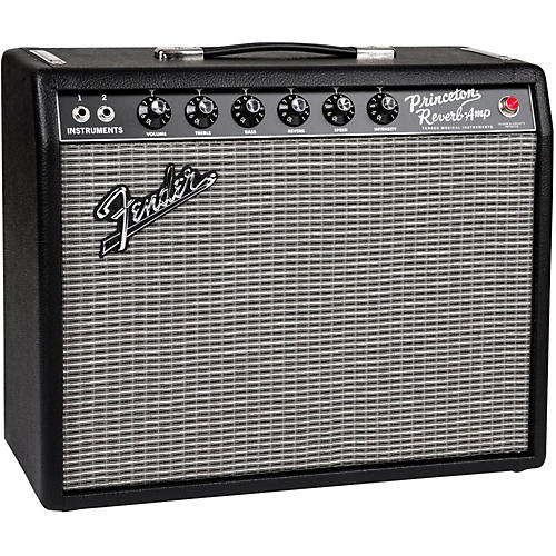 Fender '65 Princeton Reverb 12W 1x10 Tube Guitar Combo Amp Condition 1 - Mint Black