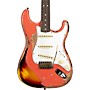 Fender Custom Shop 65 Stratocaster Super Heavy Relic Electric Guitar Super Faded Aged Tahitian Coral over 3-Color Sunburst