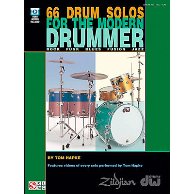 Cherry Lane 66 Drum Solos For The Modern Drummer (Book/DVD)
