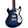 Danelectro 66BT Semi-Hollow Baritone Electric Guitar Transparent Blue