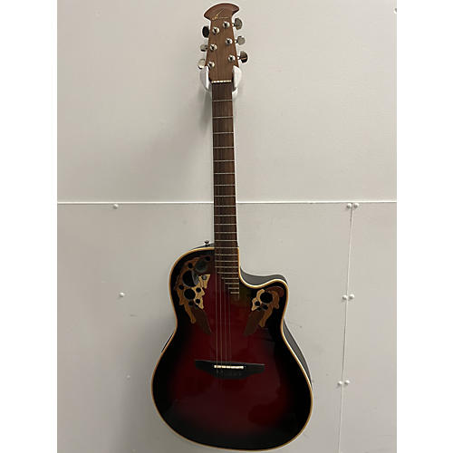 Ovation 6778 Lx Standard Elite Acoustic Electric Guitar Red Burst