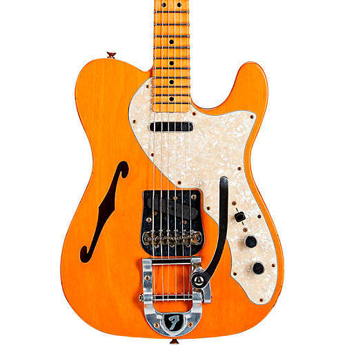 Fender Custom Shop '68 Telecaster Thinline Journeyman Relic Vintage Kalamazoo Mahogany Electric Guitar Aged Natural