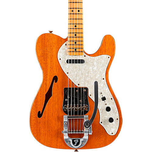 Fender Custom Shop '68 Telecaster Thinline Journeyman Relic Vintage Kalamazoo Mahogany Electric Guitar Aged Natural