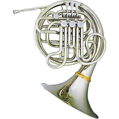 Hans Hoyer 6802NSA Heritage Kruspe Style Series Double Horn with String Linkage and Detachable Bell Nickel Silver Detachable Bell