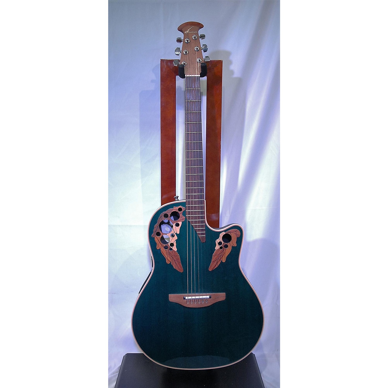 Used Ovation 6868 Elite Standard Acoustic Electric Guitar Emerald Green