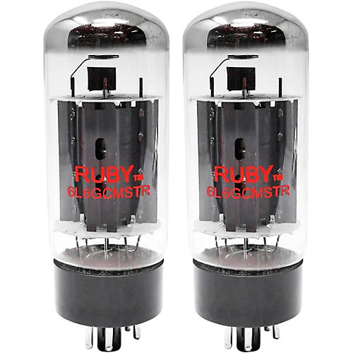 Ruby 6L6GCSMTR Power Vacuum Tube Matched Pair