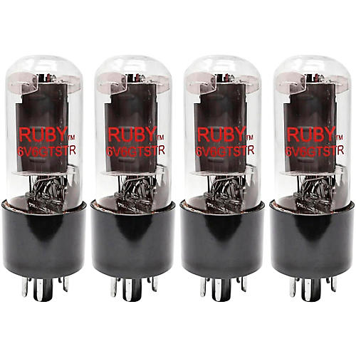 Ruby 6V6GTSTR Power Vacuum Tube Matched Quad