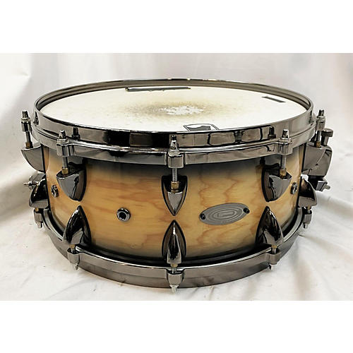 Orange County Drum & Percussion 6X14 MAPLE Drum NATURAL BLACK BURST 13