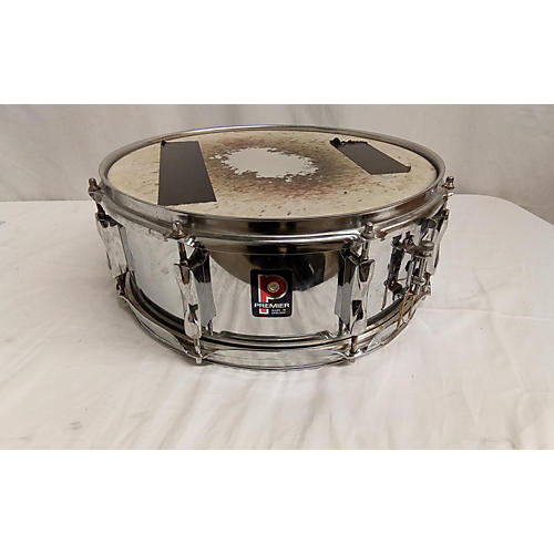Premier 6X14 Metal Snare Drum Chrome 13
