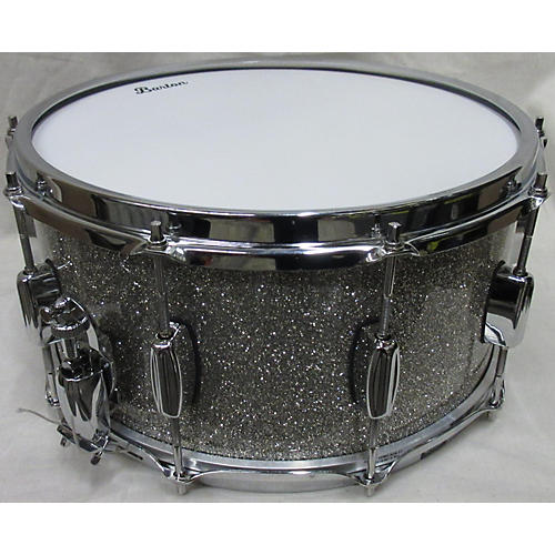 Barton Drums 6X14 North American Maple Drum Silver Sparkle 13
