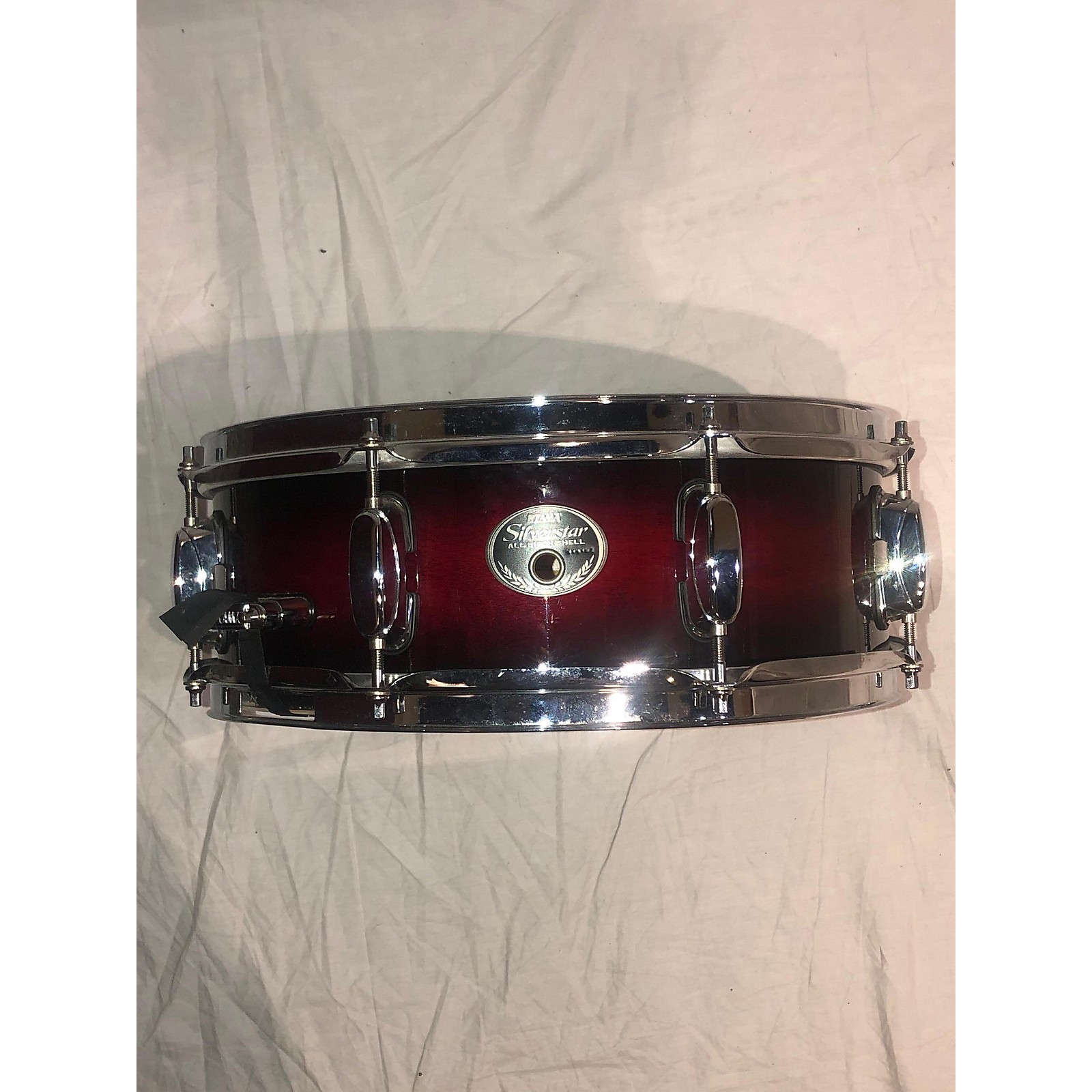 Used TAMA 6X14 Silverstar Snare Drum Red to Black Fade 13 Musician's