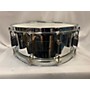 Used Pearl 6X14 Steel Shell Snare Drum Chrome 13