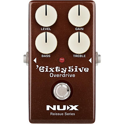 NUX '6ixty5ive Overdrive Effects Pedal With True Bypass and Gain Trim