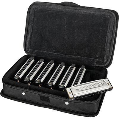 Silver Creek 7 Pack of Blues Style Harmonicas