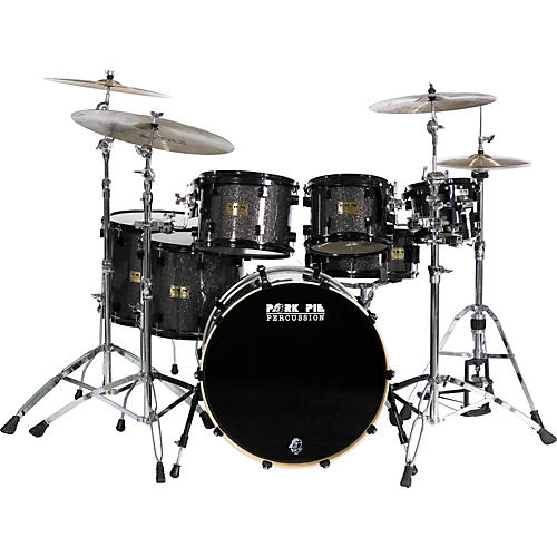 7-Piece Standard Black Glass Maple Shell Pack