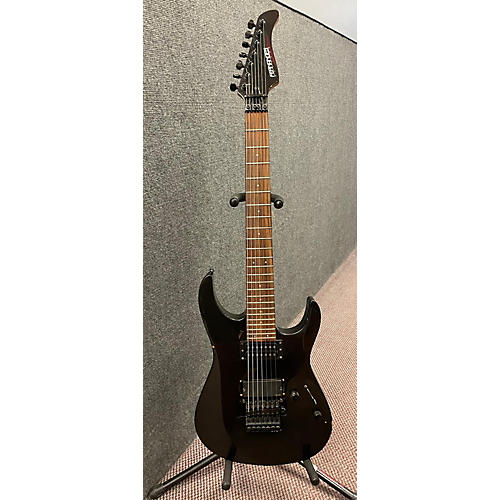Fernandes 7 Solid Body Electric Guitar Metallic Black