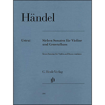 G. Henle Verlag 7 Sonatas for Violin and Basso Continuo By Handel