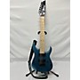 Used Ibanez 7 String Solid Body Electric Guitar Blue