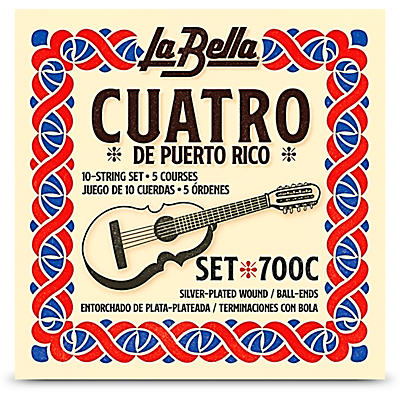 La Bella 700C Puerto Rican Cuatro Strings
