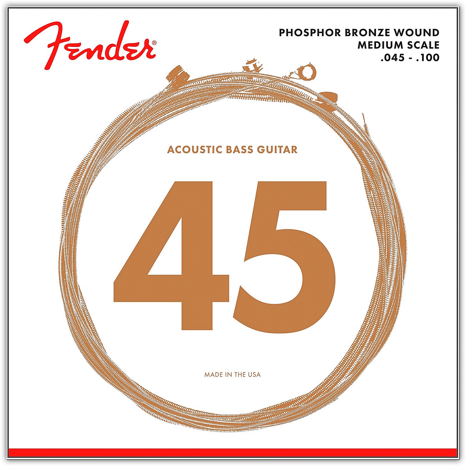 Fender 7060 Phospor Bronze Acoustic Bass Strings Musician's Friend