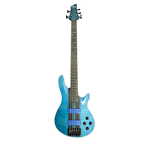 Schecter Guitar Research 708 C-5 Electric Bass Guitar Trans Blue